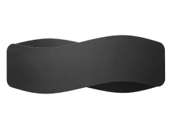 New Sollux Lighting Lámparas de pared Zanila moderno de acero - 2 fuentes luminosas 4000K - L.40 x A.15 cm - Negro