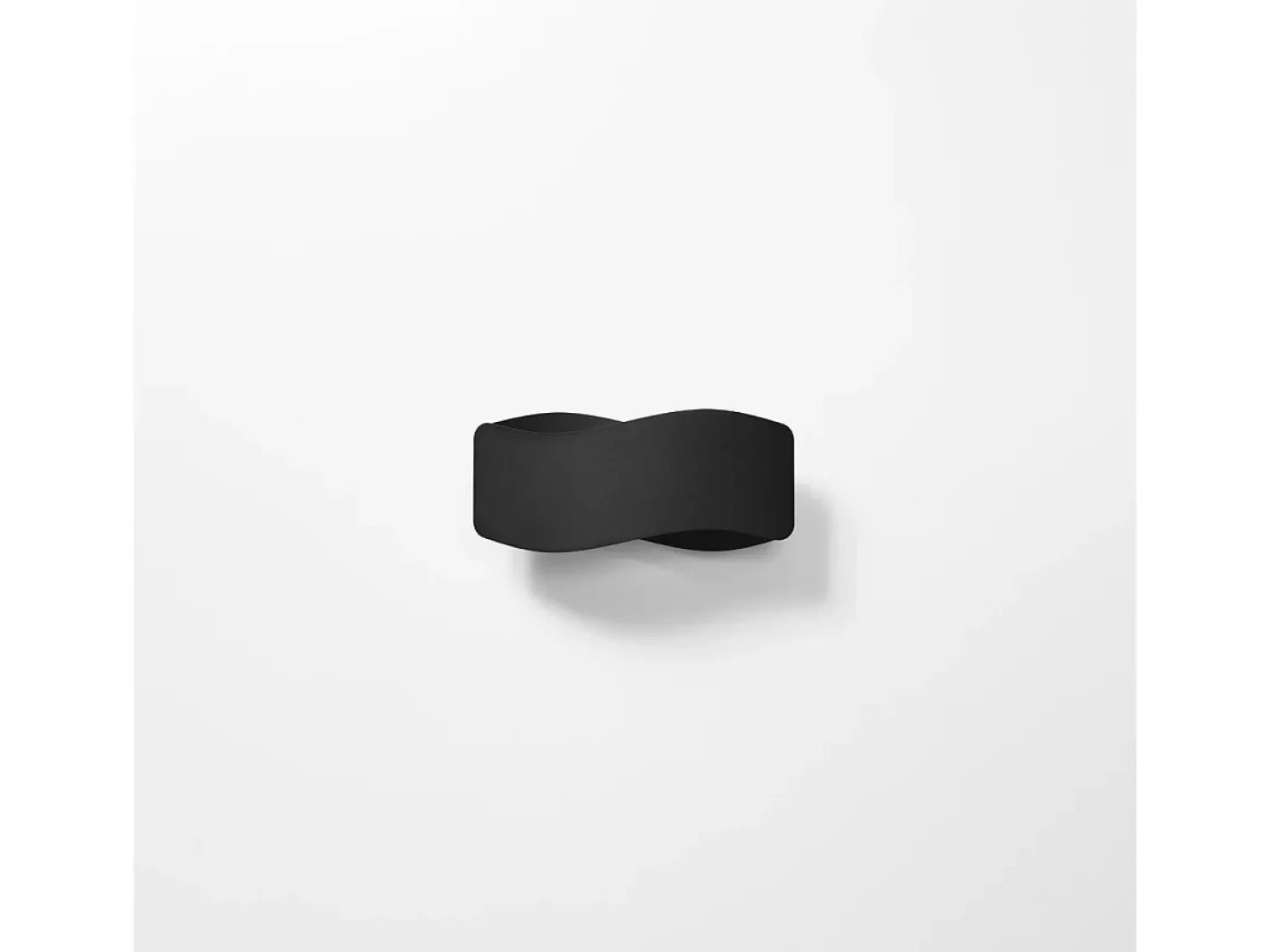 New Sollux Lighting Lámparas de pared Zanila moderno de acero - 1 fuentes luminosas 3000K - L.30 x A.13 cm - Negro