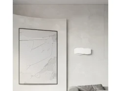 Sollux Lighting Aplique Para Pared-Lámparas de pared Zanila moderno de acero - 1 fuentes luminosas 4000K - L.30 x A.13 cm - Blanco