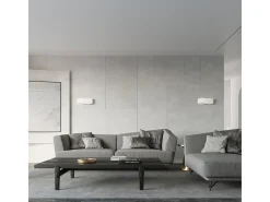Sollux Lighting Aplique Para Pared-Lámparas de pared Zanila moderno de acero - 1 fuentes luminosas 4000K - L.30 x A.13 cm - Blanco