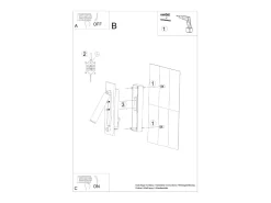 Sollux Lighting Aplique Para Pared-Lámparas de pared Zarenex moderno de acero - 1 fuentes luminosas 4000K - L.6,5 x A.20 cm - Negro