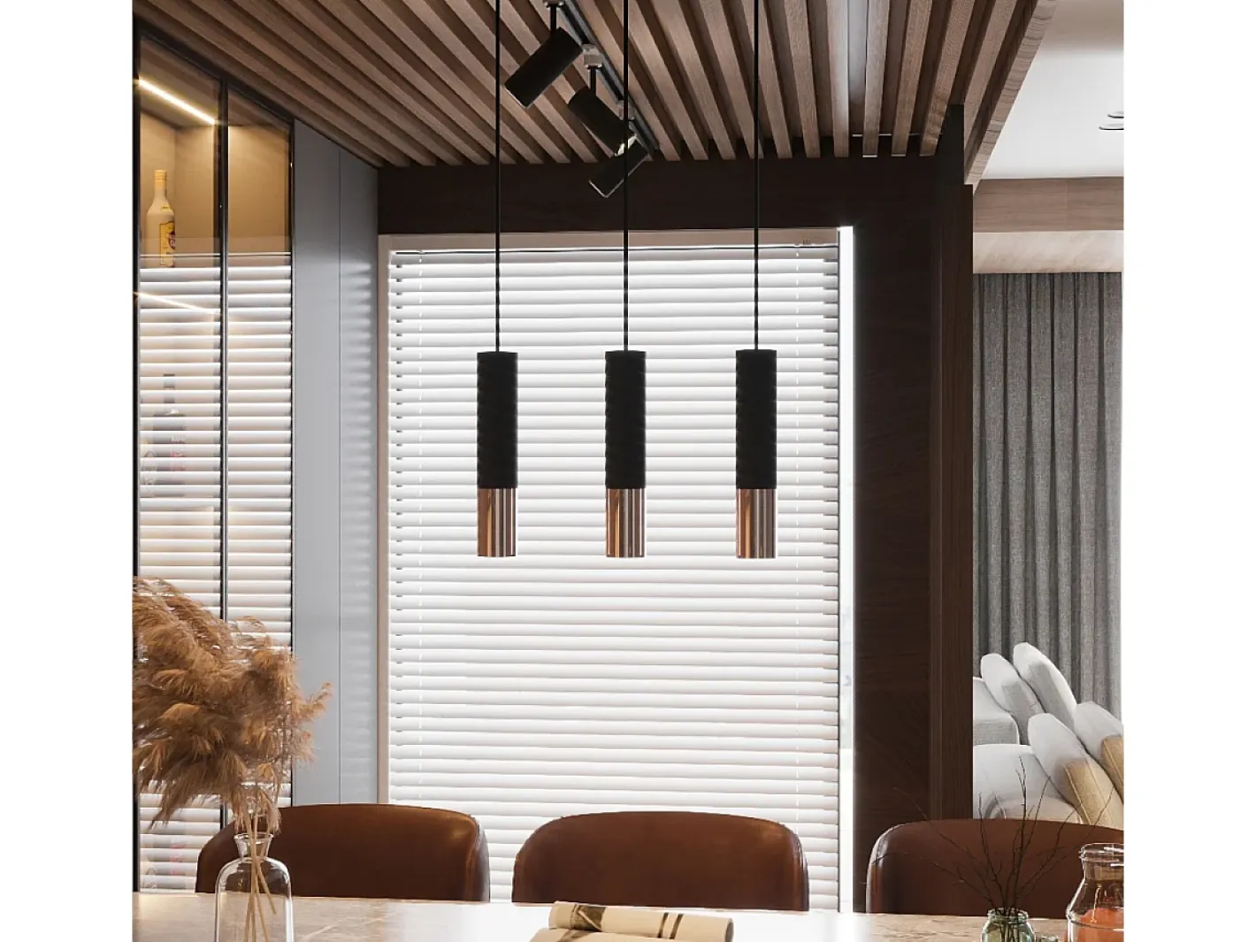 Sollux Lighting Aplique Para Pared-Lámparas de pared Zarpex moderno de acero - 2 fuentes luminosas 3000K - L.6 x A.29 cm - /cobre Negro