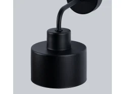 Sollux Lighting Lámparas de pared Zavros moderno de acero - 1 fuentes luminosas 4000K - L.22 x A.20 cm - Negro Clearance