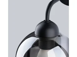 Sollux Lighting Lámparas de pared Zelaro moderno de acero - 1 fuentes luminosas 4000K - L.15 x A.26 cm - Negro Best