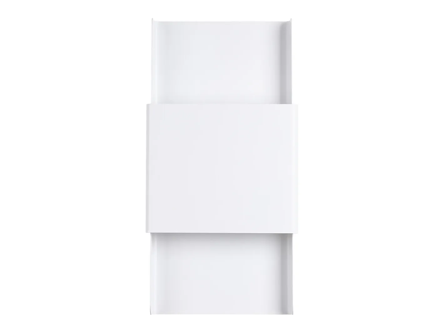 Sollux Lighting Lámparas de pared Zelfon moderno de acero - 2 fuentes luminosas 4000K - L.20 x A.40 cm - Blanco New