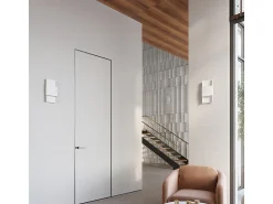 Sollux Lighting Lámparas de pared Zelfon moderno de acero - 2 fuentes luminosas 4000K - L.20 x A.40 cm - Blanco New