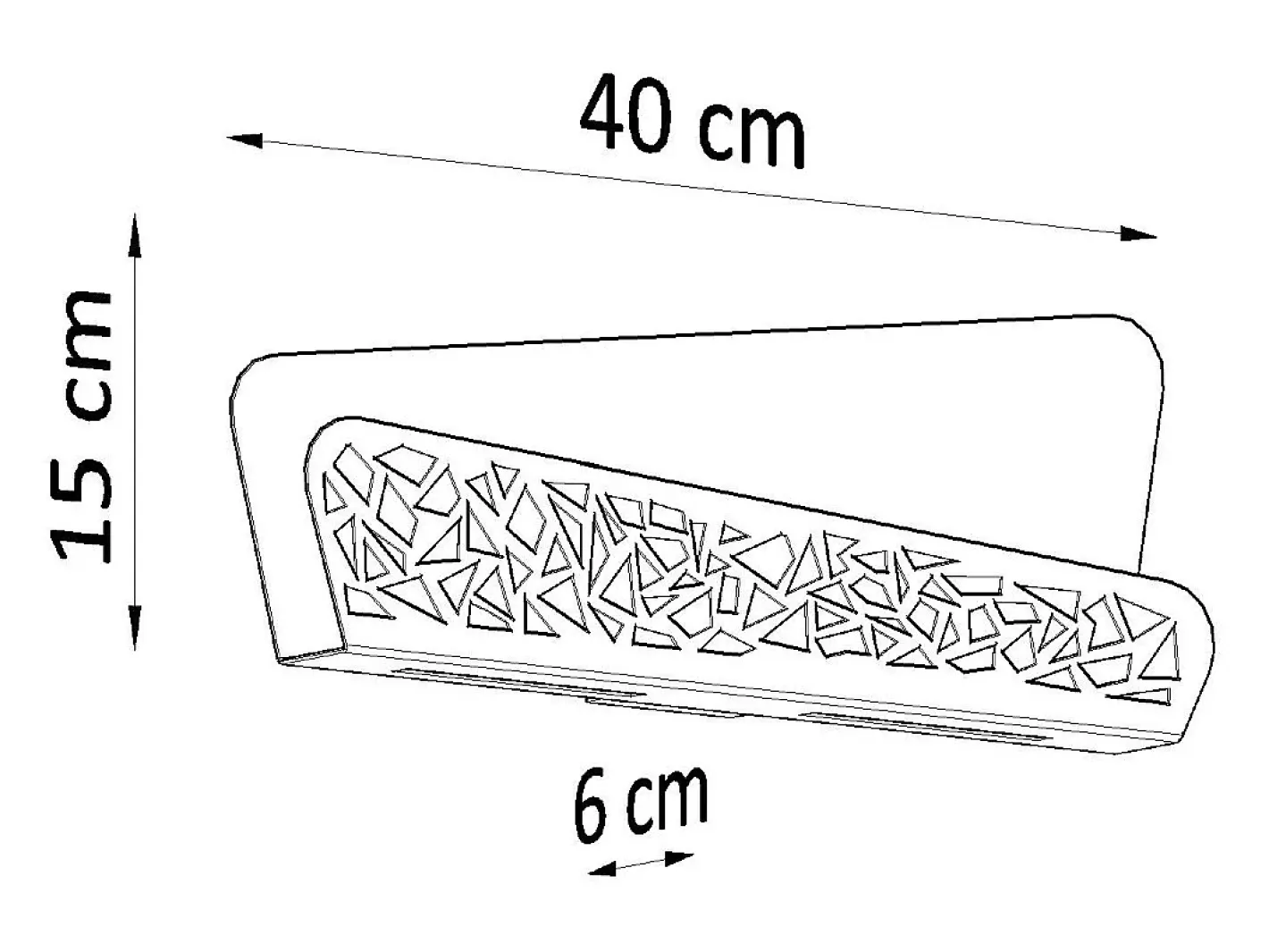 Best Sollux Lighting Lámparas de pared Zelira moderno de acero/PVC - 2 fuentes luminosas 4000K - L.40 x A.15 cm - Blanco