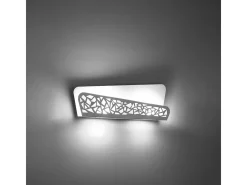 Best Sollux Lighting Lámparas de pared Zelira moderno de acero/PVC - 2 fuentes luminosas 4000K - L.40 x A.15 cm - Blanco