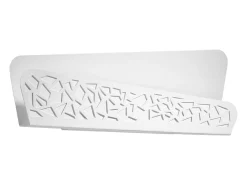Hot Sollux Lighting Lámparas de pared Zelira moderno de acero/PVC - 2 fuentes luminosas 3000K - L.40 x A.15 cm - Blanco