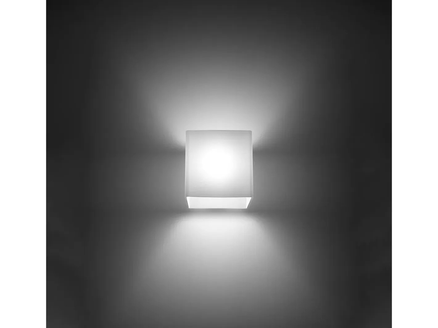 Discount Sollux Lighting Lámparas de pared Zinalo moderno de vaso - 1 fuentes luminosas 4000K - L.10 x A.10 cm - Blanco
