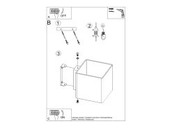Sollux Lighting Aplique Para Pared-Lámparas de pared Zinalo moderno de vaso - 1 fuentes luminosas 3000K - L.10 x A.10 cm - Blanco