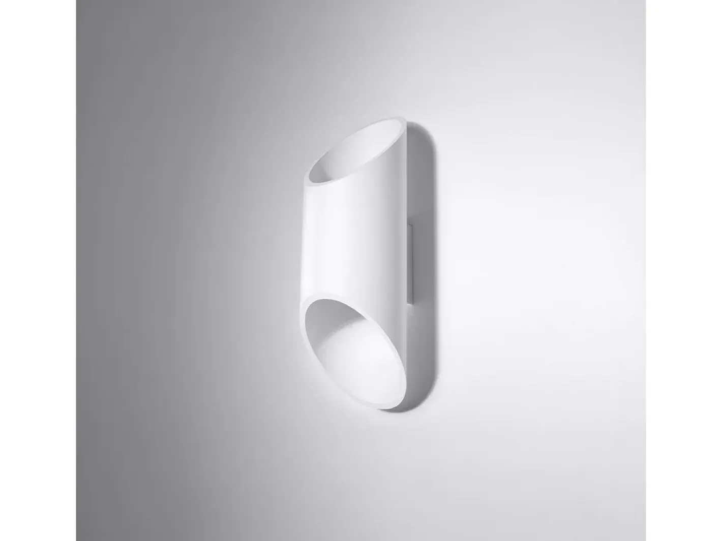Sollux Lighting Aplique Para Pared-Lámparas de pared Zitiex moderno de aluminio - 1 fuentes luminosas 3000K - L.10 x A.30 cm - Blanco