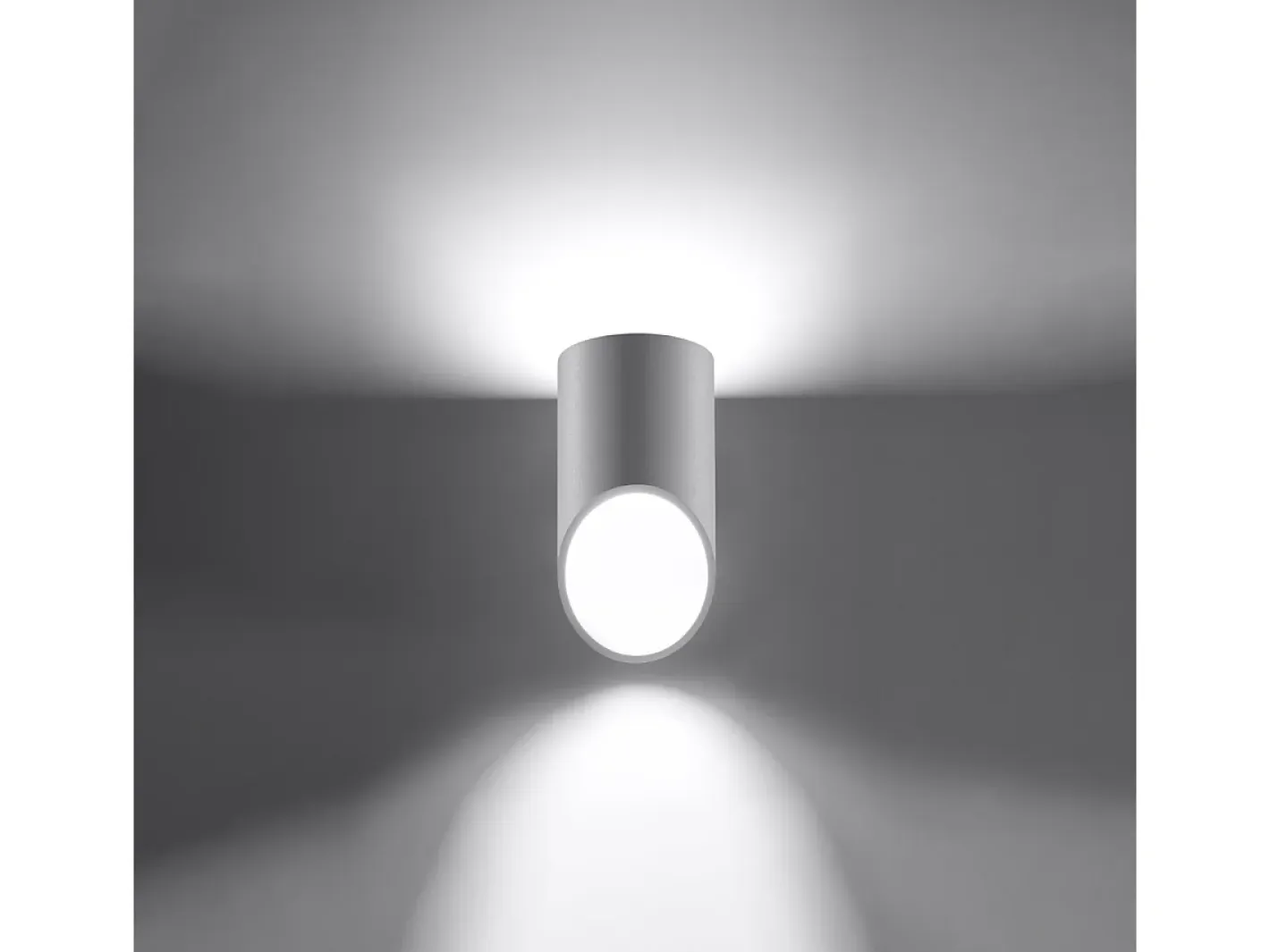 Sollux Lighting Lámparas de pared Zitiex moderno de aluminio - 1 fuentes luminosas 4000K - L.10 x A.20 cm - Blanco