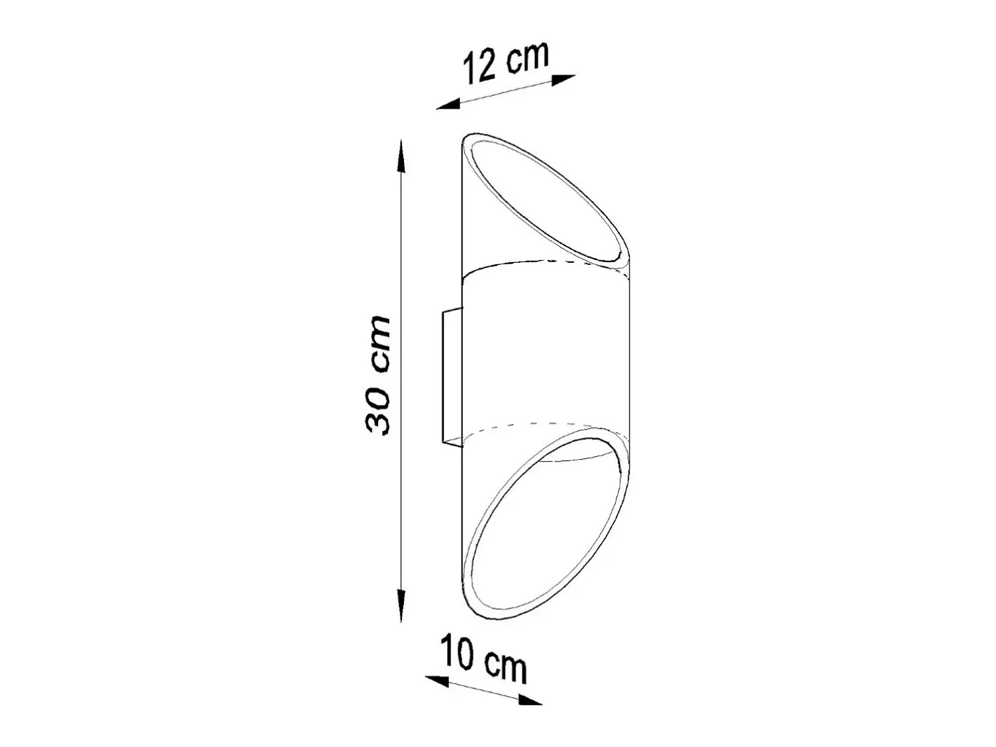 Sollux Lighting Lámparas de pared Zitiex moderno de aluminio - 1 fuentes luminosas 4000K - L.10 x A.30 cm - Blanco Online