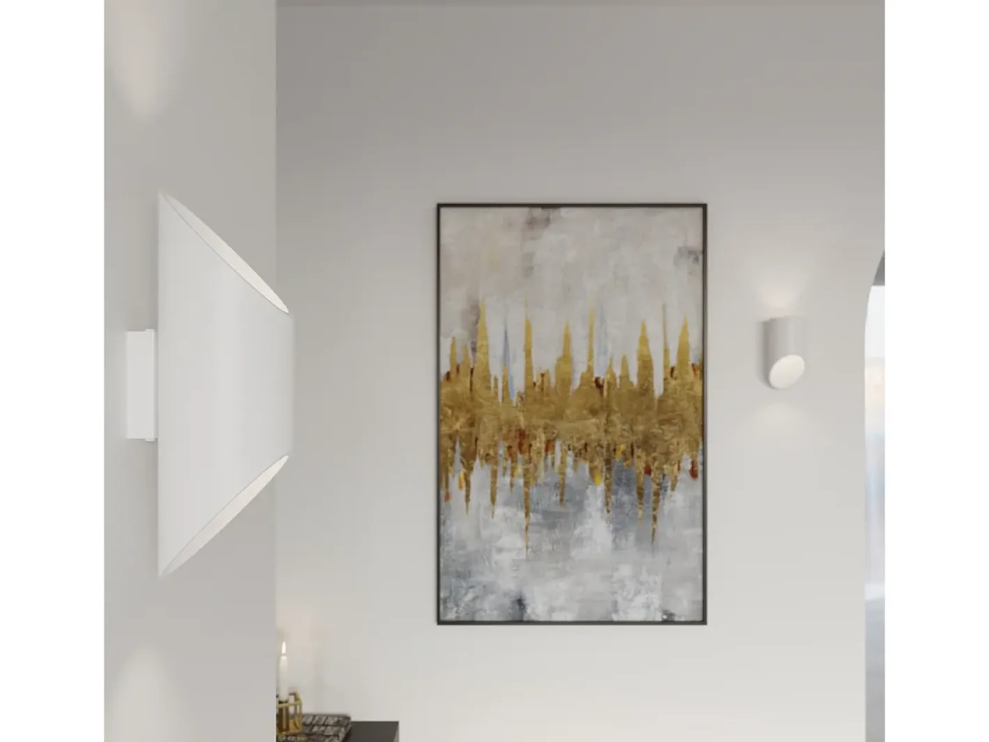 Sollux Lighting Lámparas de pared Zitiex moderno de aluminio - 1 fuentes luminosas 4000K - L.10 x A.30 cm - Blanco Online