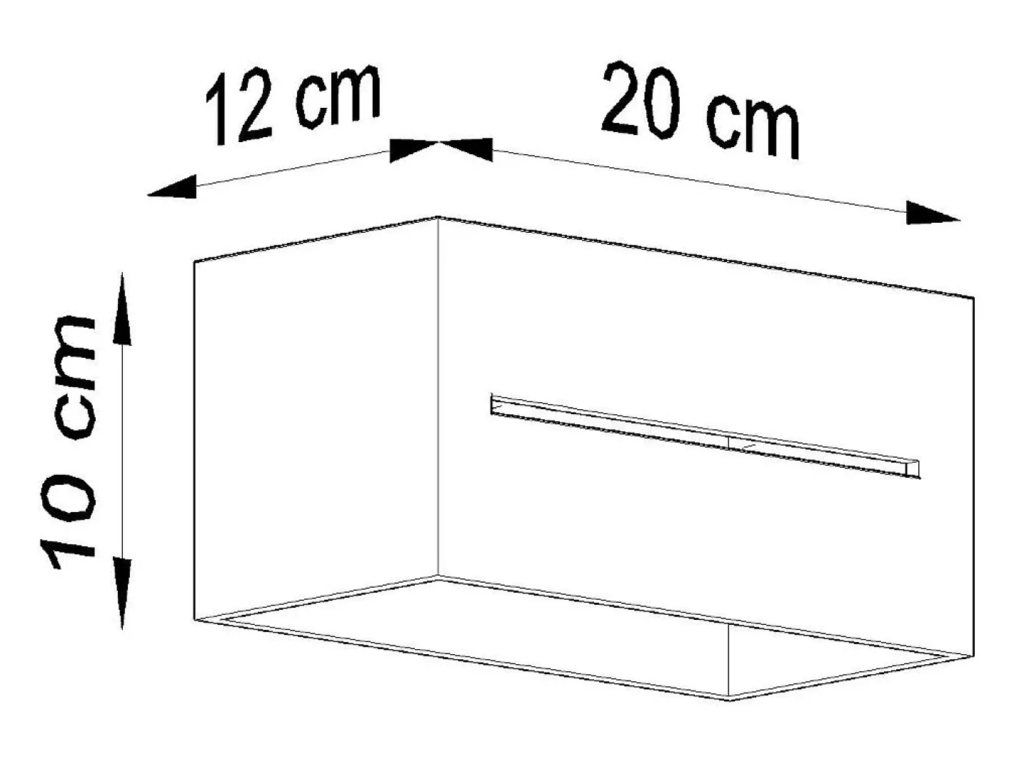 Sollux Lighting Lámparas de pared Zorbo maxi moderno de aluminio - 2 fuentes luminosas 4000K - L.20 x A.10 cm - Gris Best