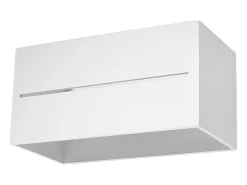 Discount Sollux Lighting Lámparas de pared Zorbo maxi moderno de aluminio - 2 fuentes luminosas 4000K - L.20 x A.10 cm - Blanco