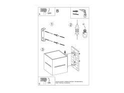 Outlet Sollux Lighting Lámparas de pared Zorbo moderno de aluminio - 1 fuentes luminosas 3000K - L.10 x A.10 cm - Gris