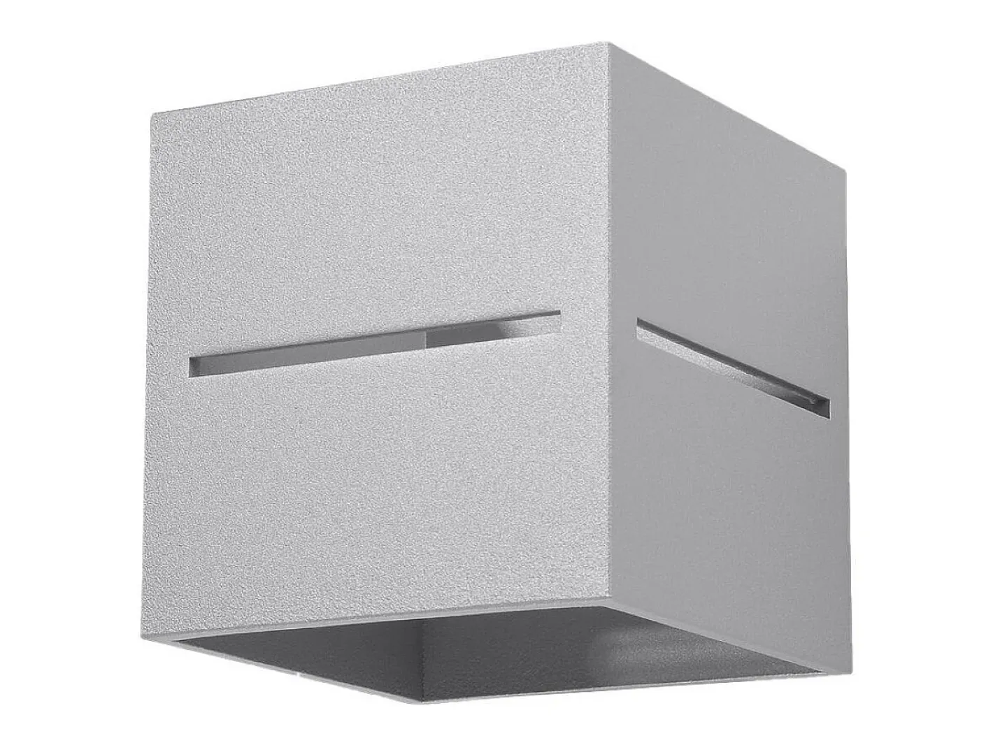 Sollux Lighting Lámparas de pared Zorbo moderno de aluminio - 1 fuentes luminosas 4000K - L.10 x A.10 cm - Gris Discount