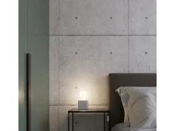 Sollux Lighting Aplique Para Pared-Lámparas de pared Zxina industrial de concreto - 1 fuentes luminosas 4000K - L.10 x A.10 cm - Gris