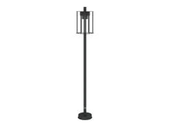 Sale Helloshop26 Lámparas de pie de exterior 3 piezas 100 cm acero inoxidable negro 02_0042544 Gris