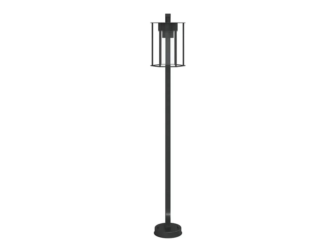 Sale Helloshop26 Lámparas de pie de exterior 3 piezas 100 cm acero inoxidable negro 02_0042544 Gris