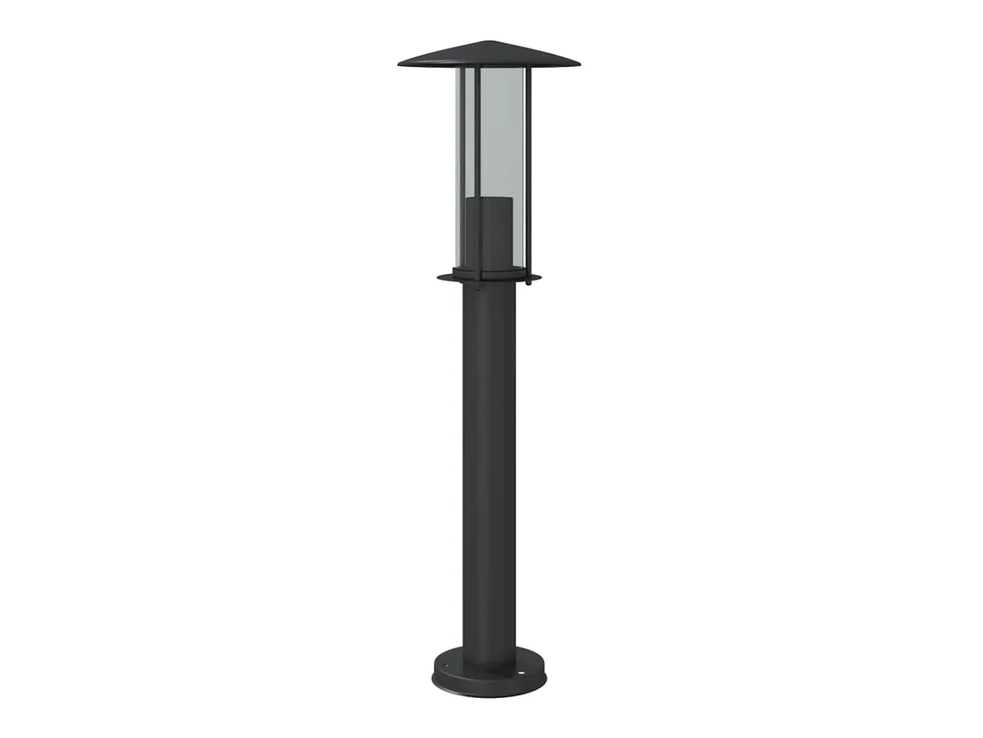 Online Helloshop26 Lámparas de pie para exterior 3 piezas 60 cm acero inoxidable negro 02_0042551 Gris