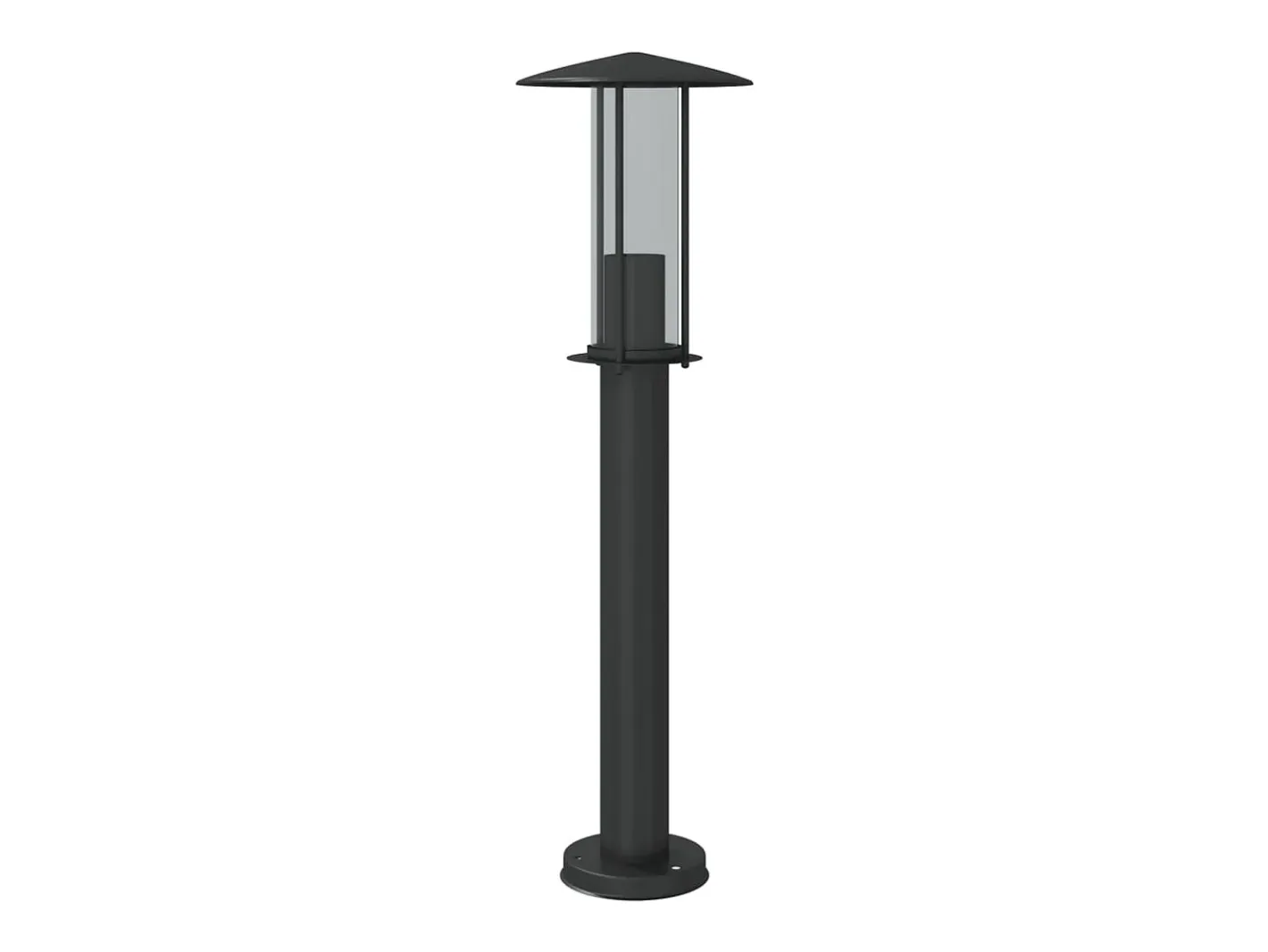 Online Helloshop26 Lámparas de pie para exterior 3 piezas 60 cm acero inoxidable negro 02_0042551 Gris