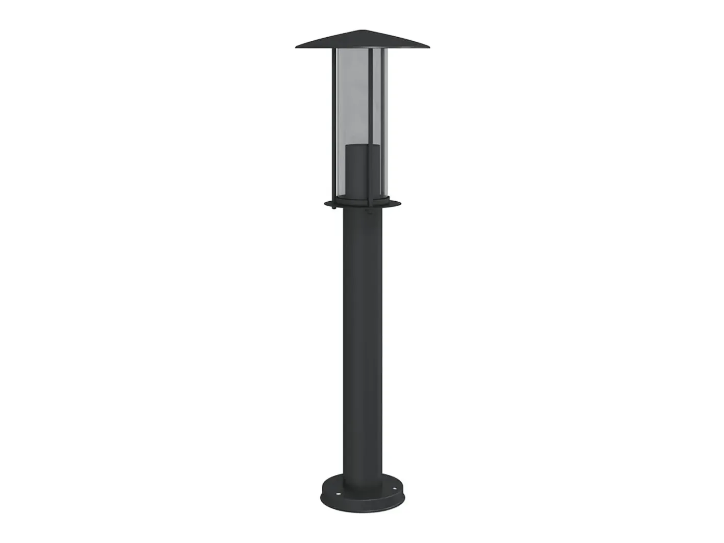 Online Helloshop26 Lámparas de pie para exterior 3 piezas 60 cm acero inoxidable negro 02_0042551 Gris
