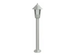 Helloshop26 Lámparas de pie para exterior de 3 piezas color plata 80 cm acero inoxidable Plata 02_0042561 Gris Hot