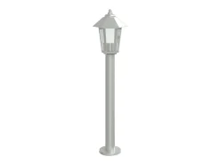 Helloshop26 Lámparas de pie para exterior de 3 piezas color plata 80 cm acero inoxidable Plata 02_0042561 Gris Hot