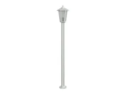 Iluminación Exterior-Lámparas de suelo de exterior 3 uds acero inoxidable 120 cm ES890392 Plateado