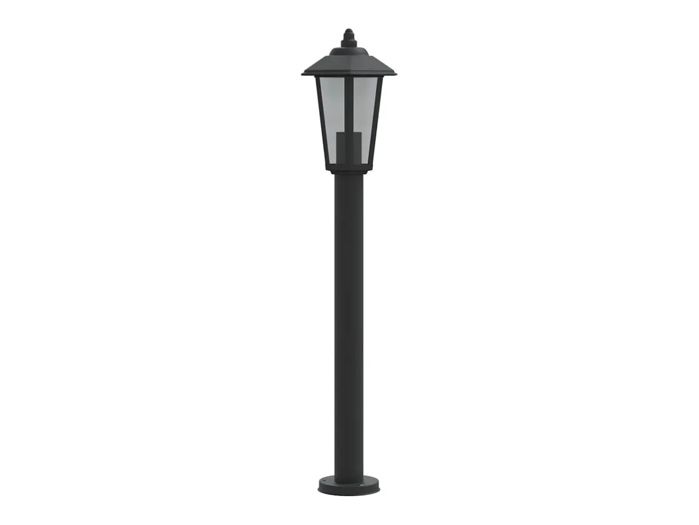 Online Lámparas de suelo de exterior 3 uds acero inoxidable 80cm ES718745 Negro