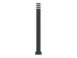 Lámparas de suelo de exterior 3 unidades aluminio 110 cm ES963951 Negro Clearance