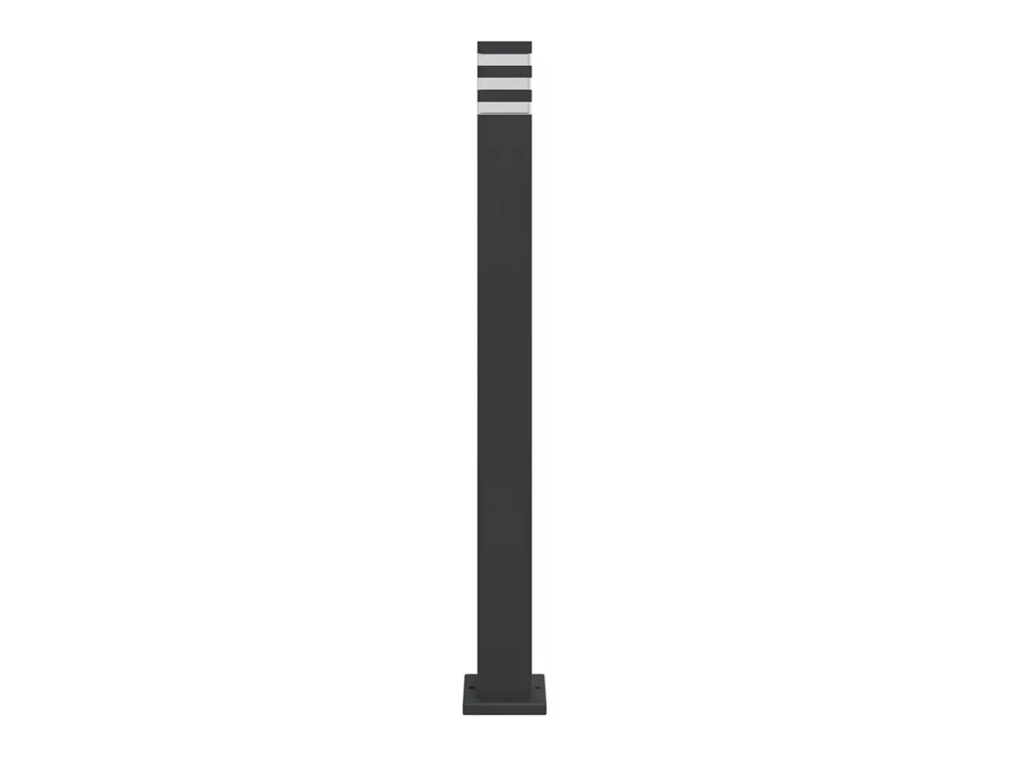 Lámparas de suelo de exterior 3 unidades aluminio 110 cm ES963951 Negro Clearance