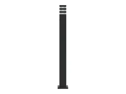 Lámparas de suelo de exterior 3 unidades aluminio 110 cm ES963951 Negro Clearance