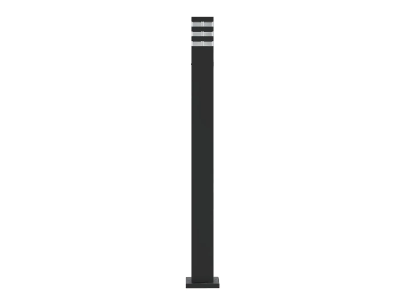 Lámparas de suelo de exterior 3 unidades aluminio 110 cm ES963951 Negro Clearance