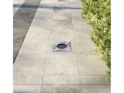 Iluminación Exterior-Lámparas de suelo de jardín cuadradas 3 unidades ES243467 Negro