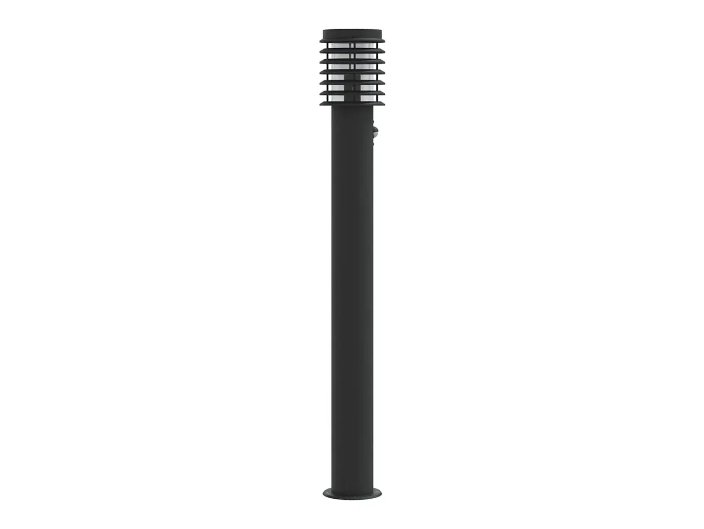 Lámparas de suelo exterior con sensor 3 uds acero 110 cm ES145888 Negro Clearance