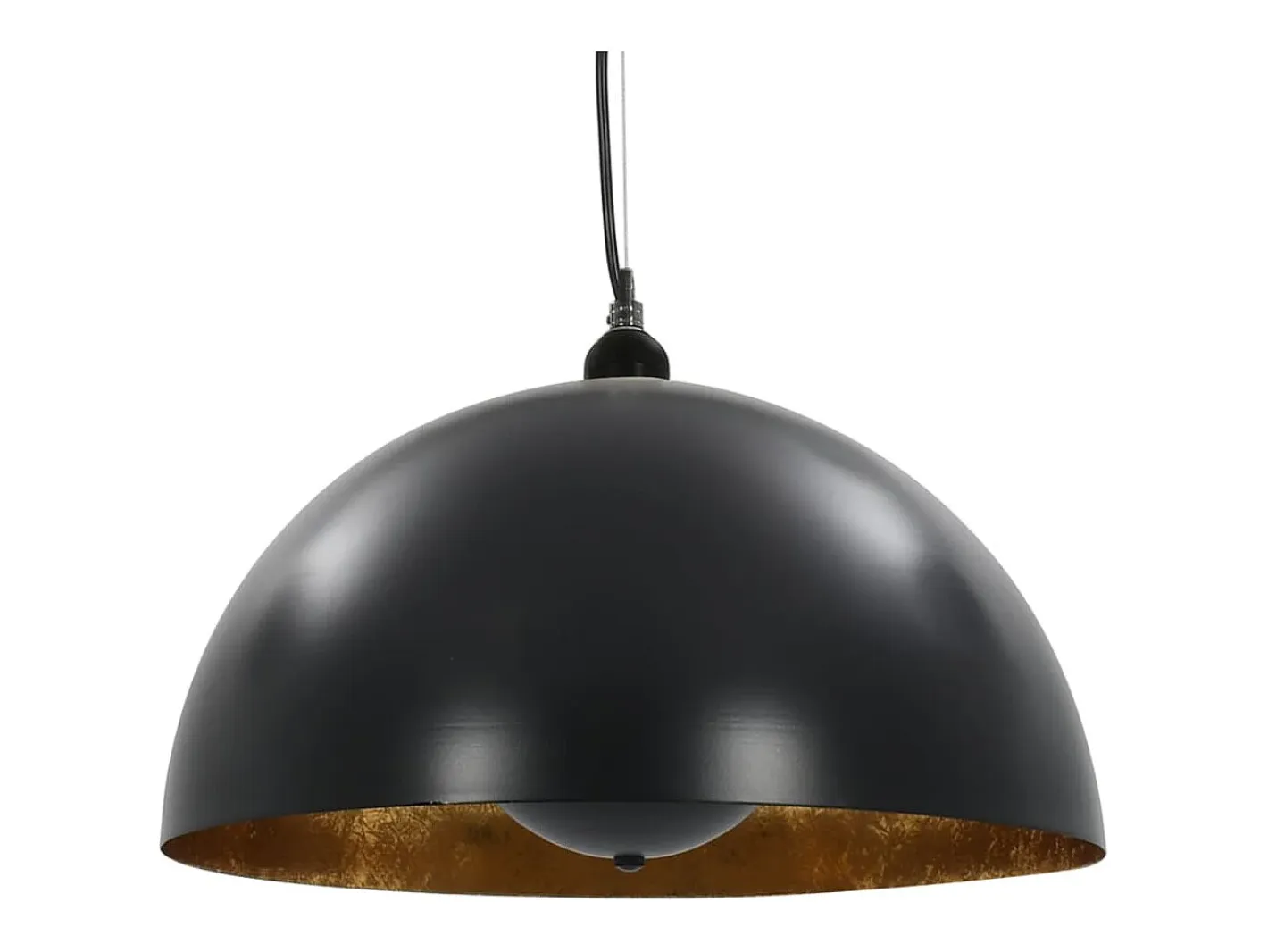 Online Lámparas de techo 2 uds semiesféricas y dorado 40 cm E27 ES784181 Negro
