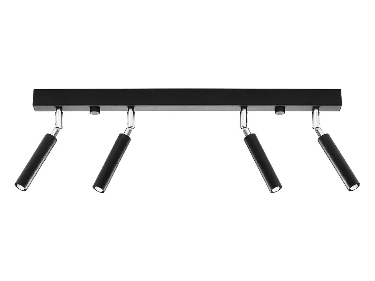 Sollux Lighting Lámparas de techo Astix moderno de aluminio - 4 fuentes luminosas 4000K - L.60 x A.20 cm - Negro Discount