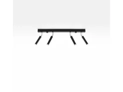 Sollux Lighting Lámparas de techo Astix moderno de aluminio - 4 fuentes luminosas 3000K - L.60 x A.20 cm - Negro Hot
