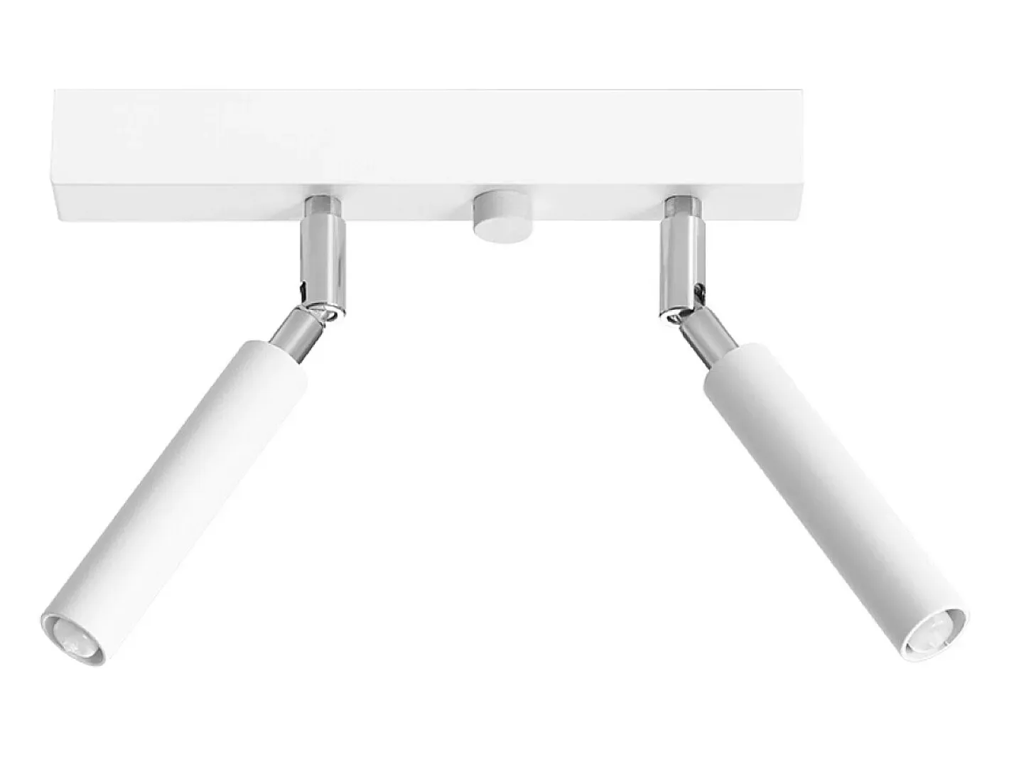 Sollux Lighting Plafón-Lámparas de techo Astix moderno de aluminio - 2 fuentes luminosas 3000K - L.25 x A.20 cm - Blanco
