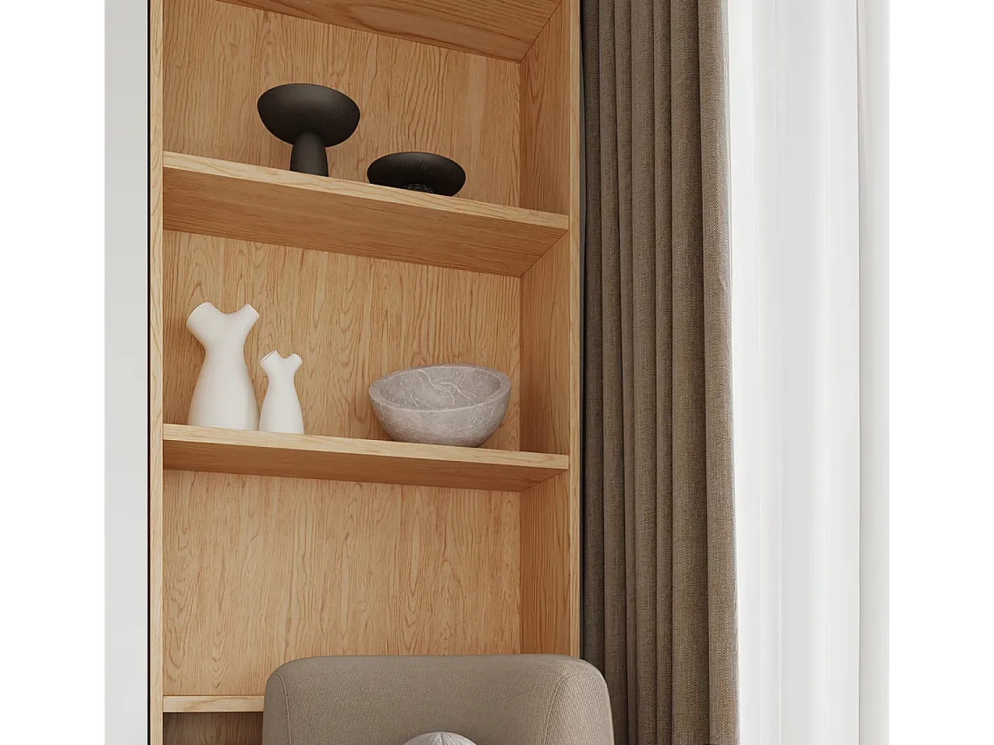 Clearance Sollux Lighting Lámparas De Techo Boomo Moderno De Madera - 1 Fuentes Luminosas - L.12 X A.23 Cm - Madera Natural Color natural claro