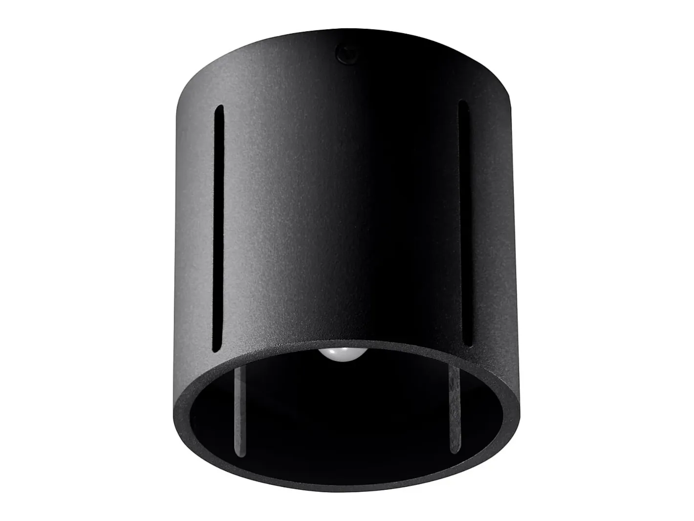 Discount Sollux Lighting Lámparas de techo Brich moderno de aluminio - 1 fuentes luminosas 3000K - L.10 x A.10 cm - Negro