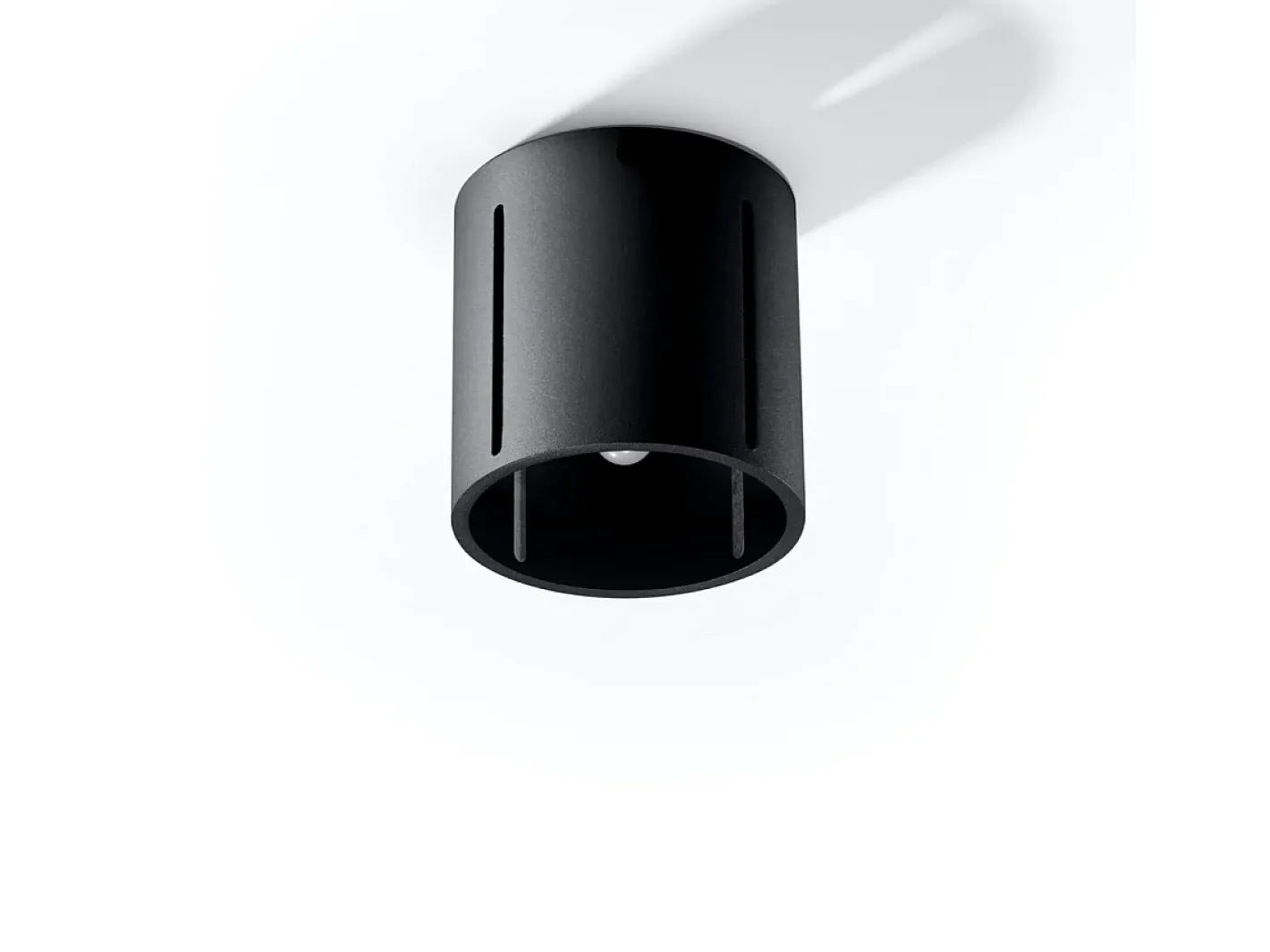 Discount Sollux Lighting Lámparas de techo Brich moderno de aluminio - 1 fuentes luminosas 3000K - L.10 x A.10 cm - Negro