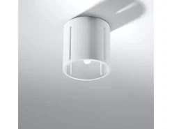 Sollux Lighting Lámparas de techo Brich moderno de aluminio - 1 fuentes luminosas 3000K - L.10 x A.10 cm - Blanco Online