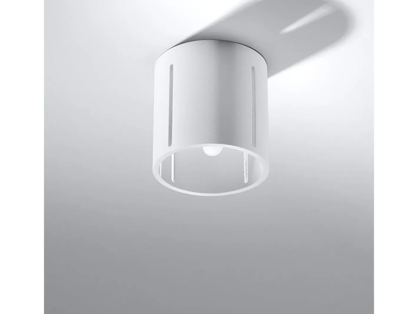 Sollux Lighting Lámparas de techo Brich moderno de aluminio - 1 fuentes luminosas 3000K - L.10 x A.10 cm - Blanco Online