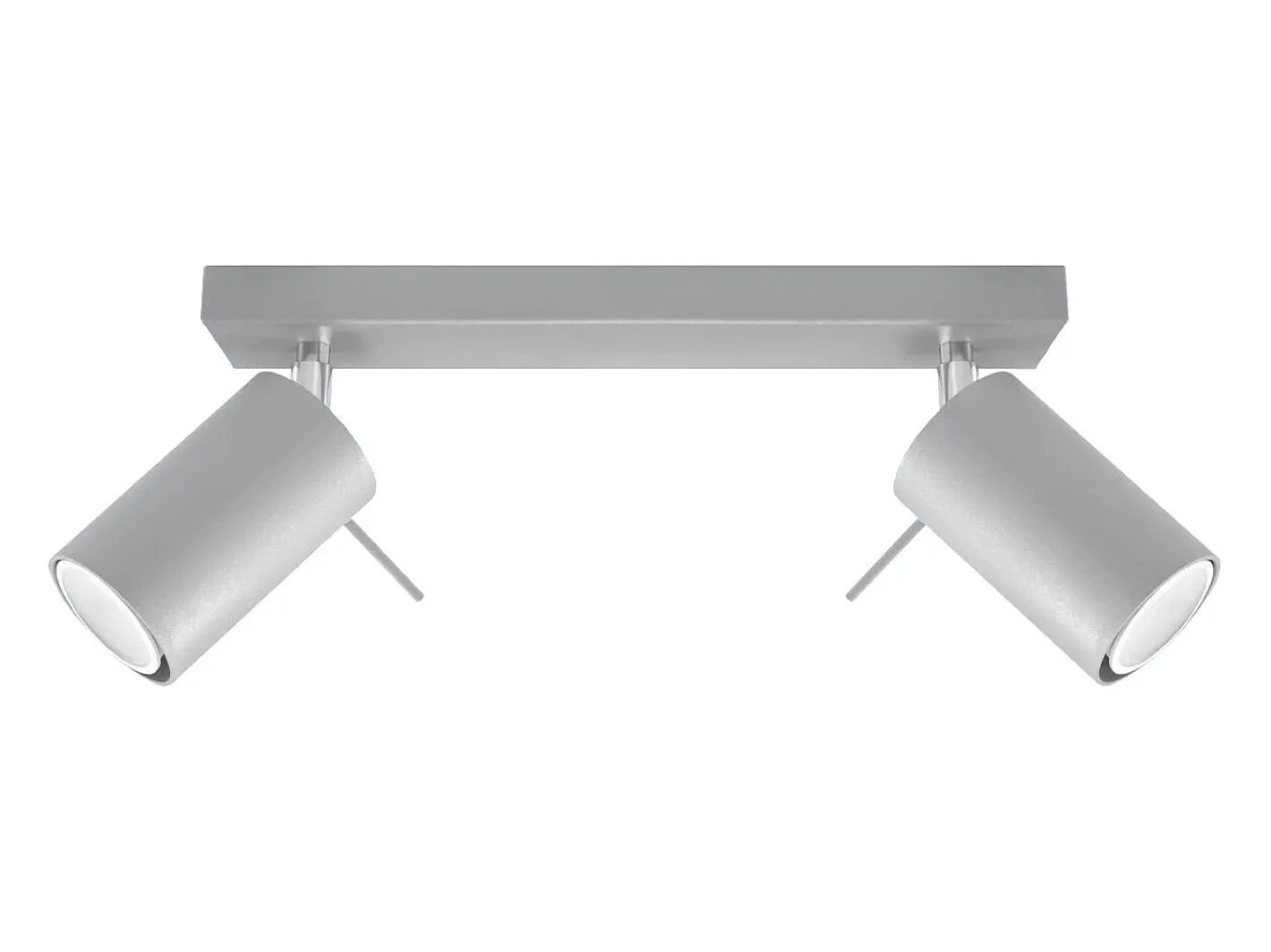 Sale Sollux Lighting Lámparas de techo Briix moderno de acero - 2 fuentes luminosas 3000K - L.30 x A.16 cm - Gris