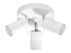 Sollux Lighting Plafón-Lámparas de techo Briix moderno de acero - 3 fuentes luminosas 3000K - L.20 x A.18 cm - Blanco